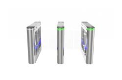 China Optical Turnstile Led Lighting With Build In Counter Stainless Arm Swing Gate supplier
