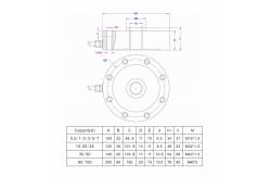 China Compression Force Transducer 200klb 100klb 50klb Compression Force Measurement Sensor supplier