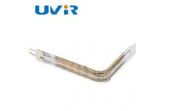 China Gold Halogen L Shape Heating Element 1050W 230V For Industrial supplier