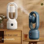 HOMEFISH 300ml Room Humidifier Multifunctional Spray Fan Battery Powered for sale