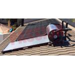 Roof Mounted Stainless Steel 316 Solar Water Heater , Pressurized Solar Hot Water System for sale