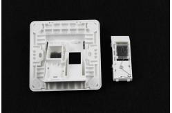 China 1pc/Poly Bag RJ45 Cat 5e Network Cable Faceplate supplier