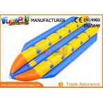 0.9mm PVC Tarpaulin Inflatable Banana Boat / Inflatable Water Toys for sale