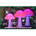 190T Nylon Red 2 - 5 M Mushroom Inflatable Led Light For Advertising / Decoration for sale