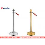 910mm Height Security Posts And Bollards , Retractable Belt Barriers Stainless Steel