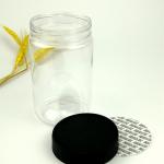 20oz 600ml Round Plastic Food Jars With Screw Lid