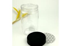 China 20oz 600ml Round Plastic Food Jars With Screw Lid supplier