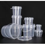 Customizable Durable Transparent Plastic Bucket T/T Payment IML Thermal Transfer Printing for sale