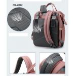 600D Travel Mommy Backpack Nursing Diaper Bag Foldable Crib