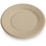 Round Kraft Disposable Cardboard Food Trays BPA Free Recyclable for sale