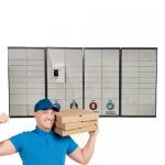 High End Smart Secure Drop Parcel Lockers With Android System With Eletronic Locks for sale