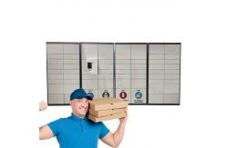 China High End Smart Secure Drop Parcel Lockers With Android System With Eletronic Locks supplier