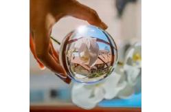 China Home Decoration Solid Acrylic Sphere , Clear Acrylic Contact Juggling Ball supplier