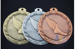 China 3d Effect Custom Engraved Medals With Antique Gold Silver Copper Plating supplier