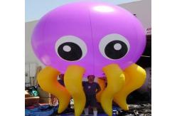 China The purple octopus inflatable helium balloon with lighting supplier