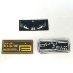 3D Logo Embossed Motif Rubber Silicone Patch Badges For Sewing Clothing for sale