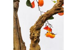 China 120cm Artificial Persimmon Tree Real Look Natural Wood Trunk Plant supplier