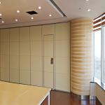 Interior Office Partition Walls , Folding Room Dividers with Sliding Aluminium Track Roller for sale