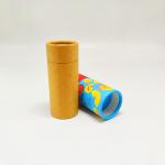 Food Packaging Essential Oil Round Kraft Paper Cylinder Containers Paper Tube For Lip Balm for sale