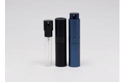 China Aluminum Perfume Tester Bottle Atomizer With Round Square 8ml 10ml supplier