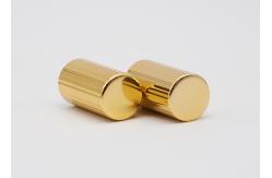 China Gold Cylinder Perfume Bottle Caps Fea15 Regular Lids Aluminum supplier