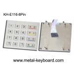 Ruggedized Kiosk Metal keypad 4 X 4 Matrix with IP 65 Water - proof for sale