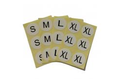 China Small Self Adhesive Round Stickers Removable Glue Garment Private Size supplier