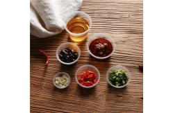 China Disposable Plastic Multiple Specifications Hinged Mini Sauce Cup With Lid supplier