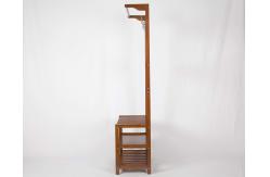China Home / Office Walnut Coat Hanger Stand Elegant Solid Wood W60*D35*H167CM supplier