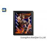 Amazing Skull 3d Picture With Black Frame , Depth 3d Stereograph Printing