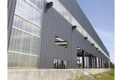 China Painted Steel Structure Factory Q235 Q355B Hot Dipped Galvanized supplier