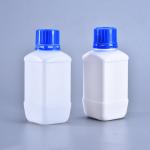 Empty White HDPE Plastic Laboratory Bottles Indicator For Liquid Storage for sale