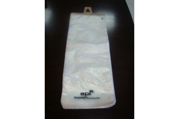 Custom Door Knob Plastic Newspaper Bag Transparent HDPE LDPE