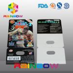 Customized Paper Blister Card Packaging  Paper Card For Sexual Pills for sale