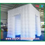 Photo Booth Wedding Props Oxford Cloth Inflatable Photo Booth , Led Lighting Inflatable Photobooth Kiosk for sale