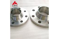 China Customized Weld Neck Flange , Gr2 Gr9 Butt Forging Titanium Flange supplier