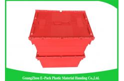 China Industrial Plastic Attached Lid Containers , 600*400mm Assorted Height supplier
