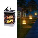 Warm White 3500K 40LM Wireless LED Solar Garden Lanterns Solar Flame Torches for sale
