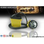 25000 Lux Brightness CREE Miners Helmet Light With Low Power Warning Function for sale