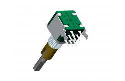China Rotary encoder EC11 double metal shaft 15 pulse incremental rotary encoder for car audio digital supplier