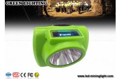 China Green Safety Cordless LED Mining Headlamp With 232LUM Strong Brightness supplier