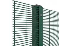 China Green/Black/White/Yellow 358 Anti Climb Fence Theft Proof Fencing With Barbed Wire supplier