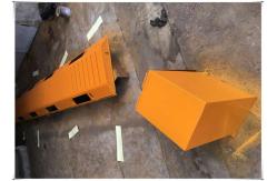 China 3 Meter lenght check point tire spikes highest level security Q235 steel frame supplier