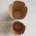 Debossing Disposable Noodle Bowl Fried Chicken Takeout Snack Paper Box for sale