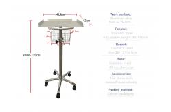 China Mobile trolley for bedside ECG machine in hospital supplier