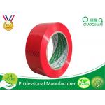 Red Cargo Wrapping BOPP Adhesive Tape Biaxially Oriented Polypropylene Packaging Tape for sale
