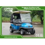 2 Person Electric Golf Car With 3.7KW Motor Italy Graziano Axle Blue Color for sale