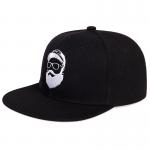 6 Panel Embroidery Snapback Cap Wool Acrylic Fabric Custom Flat Brim Hat