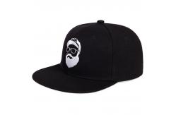 China 6 Panel Embroidery Snapback Cap Wool Acrylic Fabric Custom Flat Brim Hat supplier