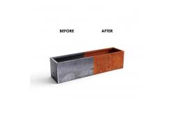 China Rust Resistance Self Watering Plant corten steel pot Customized supplier